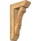 Ekena Millwork Balboa Slat Rough Sawn Bracket w/ Offset Brace, Western Red Cedar, 6"W x 16"D x 28"H BKT0604X16X28BOA06RWR - alternate 1